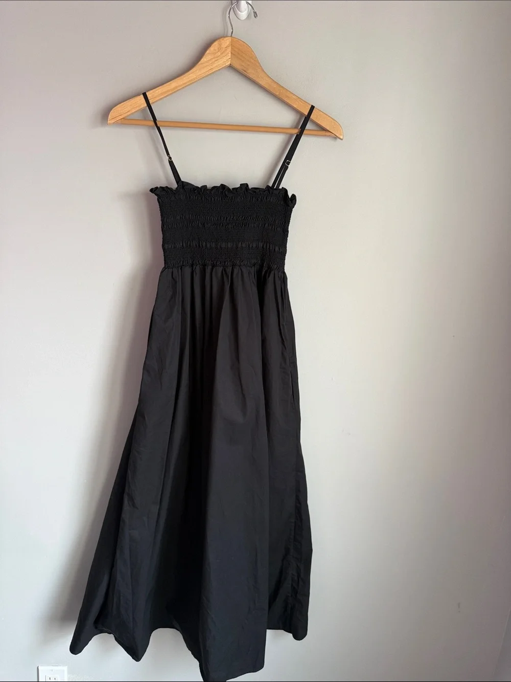 Tory Burch Smocked Midi Dress in Cotton XS